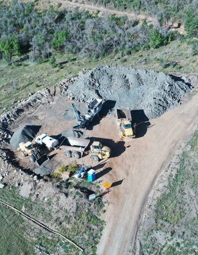Aerial view of Diamond Creek